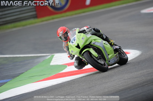 2010-05-08 Monza 0487 - La Roggia - Supersport - Free Practice - Robbin Harms - Honda CBR600RR